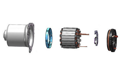 汽車發(fā)動機無刷電機生產線